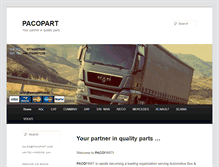 Tablet Screenshot of pacopart.com
